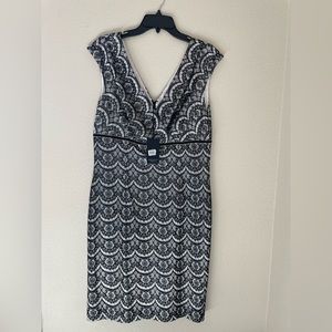 Bonded Lace Crossover - evening/cocktail dress